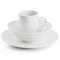 Gibson Home Wintercap 12 Piece Fine Ceramic Dinnerware Set in White 142572.12 - alternate 4