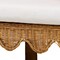 Bali & Pari Seranay Bohemian Scallop Light Honey Rattan Long Dining Bench 255-14135-ZORO - alternate 5