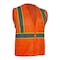 Reflective Apparel ANSI Type R Class 2 Value Mesh Vest 586ET-OR-LG - alternate 3