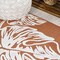 Jonathan Y Tobago High-Low Two-Tone Monstera Leaf Orange/Ivory 5 ft. x 8 ft. Indoor/Outdoor Area Rug HWC100A-5 - alternate 5