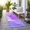 Homeroots 8' Purple Abstract Washable Non Skid Indoor Outdoor Runner Rug 559767 - alternate 6