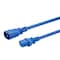 Monoprice SJT Extension Cord, 14 AWG, Indoor, 14/3, 1 Outlets, IEC 60320 C13, Blue, IEC 60320 C14, 3 ft 40111 - alternate 6