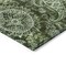 Homeroots 3' X 5' Olive Green Charcoal And Gray Floral Medallion Washable Indoor Outdoor Area Rug 603185 - alternate 4
