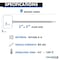 Kable Kontrol Identification & Tamper Proof Cable Zip Ties, 9 in L, Blue, Nylon Co-polymer, 80 lbs Strength CTWO-9-100-BL - alternate 4