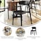 Flash Furniture Dover Indoor-Outdoor Stacking Patio Chair w/Curved Backrest, All-Weather Resin Chair in Black DHF-340-APP-BLK-GG - alternate 5
