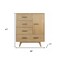 Homeroots 39" Walnut Solid Wood Four Drawer Gentlemans Chest 473078 - alternate 4