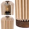 Jonathan Y Banks 8.5" Modern Minimalist Paper Pleated Column Accent LED Table Lamp, Natural JYL9102B - alternate 5