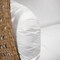 Leisuremod Mendoza Light Brown Wicker Hanging 2 person Egg Swing Chair with White Cushions MSCLBR-53W - alternate 6