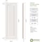 Ekena Millwork True Fit PVC, Single Raised Panel Shutters, Unfinished, 14W x 32H, PR TFP001RP14X032UN - alternate 11