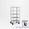 Pucel Five Shelf Extra Heavy Duty Stock Cart, 24 in W x 68 in H x 30 in D, Light Blue H-2430-P - alternate 1