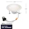 Bulbrite 75 Watt Equivalent 4 DWNLGT Dimmable Medium Screw LED Light Bulb Soft White Light 3000K, 4PK 862653 - alternate 9