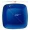 Smarty Had A Party 7.25" Blue Flat Rounded Square Disposable Plastic Appetizer/Salad Plates (120 Plates), 120PK 4837B-CASE - alternate 7