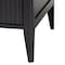 Baxton Studio Primrose Mid-Century Black Fluted Wood 6-Drawer Dresser 249-13822-ZORO - alternate 6