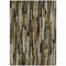 Homeroots 9' X 12' Brown Black And Green Striped Washable Indoor Outdoor Area Rug 603213 - alternate 5