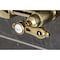 Kingston Brass Two-Handle Wall Mount Bridge Kitchen Faucet, Polished Brass KS1262BAL - alternate 4