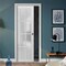 Sartodoors Slab Barn Door Panel Frosted Glass 12 Lites, Felicia 3312 White Silk, Sturdy Finished Doors, Pock FELICIA3312S-WS-18 - alternate 3