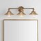 Jonathan Y July 26.5" 3-Light Industrial Farmhouse Metal Vanity Light, Brass Gold JYL7431A - alternate 5