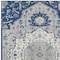 Homeroots 10' X 14' Navy Blue Ivory And Gray Oriental Washable Indoor Outdoor Area Rug 596643 - alternate 6