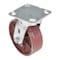 Vestil Cast Iron/Steel Swivel Caster 6 In. Diameter x 2 In. Width 2000 Lb. Capacity Maroon CST-VE-6X2DS-S - alternate 4