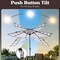 Pure Garden Striped Patio Umbrella, 9 Ft Sun Shade, Push Button Tilt for Outdoor Furniture, Deck or Backyard 50-LG1273 - alternate 11