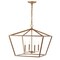 Jonathan Y Gatsby 23" 4-Light Adjustable Iron Rustic Glam LED Pendant, Gold JYL7520C - alternate 5