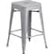 Flash Furniture 24" High Backless Silver Counter Height Stool CH-31320-24-SIL-GG - alternate 1