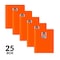 C-Line Products 8-1/2" x 11" Orange Two-Pocket Heavyweight Poly Portfolio Folder, 25EA/BX, 6BX/CT 33952-BX - alternate 3