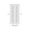 Sartodoors Sliding Closet Bi-fold Doors, Felicia 3355 White Silk with Clear Glass, Sturdy Tracks Moldings Tri FELICIA3355BF-WS-84 x 80 (2* 42x80) - alternate 3