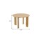Homeroots 45" Black Solid Wood Double Pedestal Base Round Top Dining Table 712206 - alternate 2
