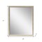 Homeroots 31" Silver Wood Accent Mirror 632754 - alternate 4