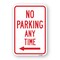 Signmission No Parking Any Time With Left Arrow, Heavy-Gauge Aluminum, 18" x 24", A-1824-25058 A-1824-25058 - alternate 1