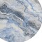 Homeroots 8' Blue And Silver Round Abstract Washable Indoor Outdoor Area Rug 618420 - alternate 5