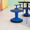Flash Furniture Lucas Fixed Height Kids Flexible Active Stool w/Non-Skid Bottom in Blue, 12in. Seat Height BFT-9001F-12-BL-GG - alternate 5