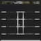 Vdomdoors Metal Double Doors Deux 1105 Black Enamel Top Transom Mirrored Clear Glass Top Transom Entry Modern DEUX1105DEXD-BLK-W72xH80+12-RH-O - alternate 1