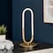 Homeroots 19" Gold Acrylic And Metal Mod Paper Clip LED Table Lamp 558368 - alternate 9