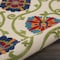 Homeroots 8' Navy Blue Beige Green Blue And Red Round Floral Indoor Outdoor Area Rug 546784 - alternate 6