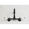 Kingston Brass Two-Handle Wall Mount Bridge Kitchen Faucet, Matte Black KS2440BPL - alternate 2