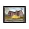 Homeroots Farm Life 1 Black Framed Print Wall Art 416089 - alternate 1