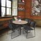 Regency Round Kahlo Breakroom Table W/ 4 Zeng Stack Chairs, 36 in W, 36 in L, Noble Oak TPL36RNDNOBK44BK - alternate 6
