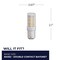 Bulbrite 35-Watt Equivalent T4 Dimmable Double-Contact Bayonet LED Light Bulb Soft White, 2PK 861540 - alternate 5