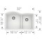 Blanco Diamond 1-3/4 Low Divide, White 441593 - alternate 5