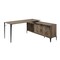 Homeroots 65" Brown and Black L Shape Writing Desk 491498 - alternate 5