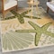 Homeroots 4' X 6' Green And Yellow Starfish Indoor Outdoor Area Rug 548157 - alternate 5