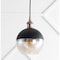 Jonathan Y Nixon 7.5" 1-Light MidCentury Modern Metal/Glass Adjustable Drop Globe LED Pendant, Brass Gold/Black JYL3513A - alternate 8