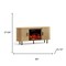 Homeroots 65in White Wood Fireplace Entertainment Center With Fireplace 723790 - alternate 3