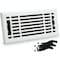 Sierra Grates 4 in. H X 10 in. W Powder Coat Steel, White Floor Register LIN410-WHT - alternate 1