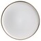 Elama Arthur 6 Piece Stoneware Salad Plate Set in Matte White with Gold Rim ELM-ARTHUR6S - alternate 5