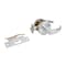 Global Door Controls GAL Series Pisa Style Heavy-Duty Commercial Cylindrical Lever, Grade 2 Privacy in Brushed Chrome GAL-1140P-626 - alternate 4