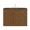 James Martin Vanities Laurent 36" Single Vanity, Honey Oak w/ 3 CM Parisien Bleu Silestone Top 545-V36-HNO-3PBL - alternate 7