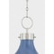 Hudson Valley Lighting Painted No. 1 4 Light Pendant in Polished Nickel/Soft French Blue by Mark D. Sikes MDS300L-PN/FBL - alternate 6